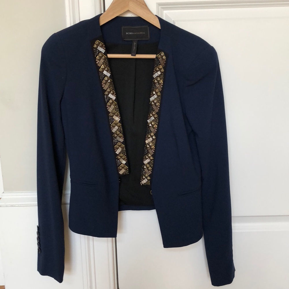BCBGMAXAZRIA Blazer blue with sequin